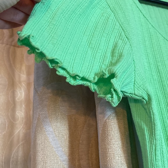 BP BRAND cropped green ribbed top - Picture 3 of 4